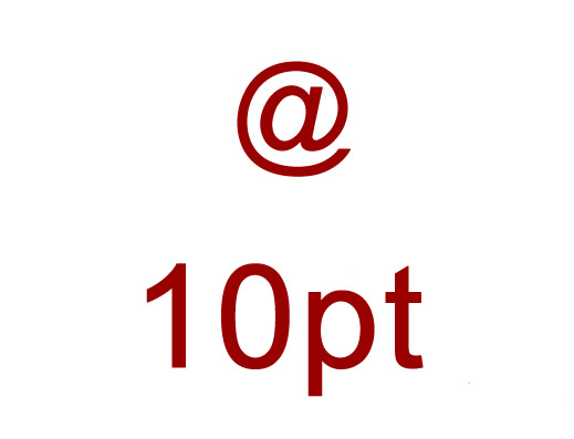 10pt @ Symbol Font Ampersat